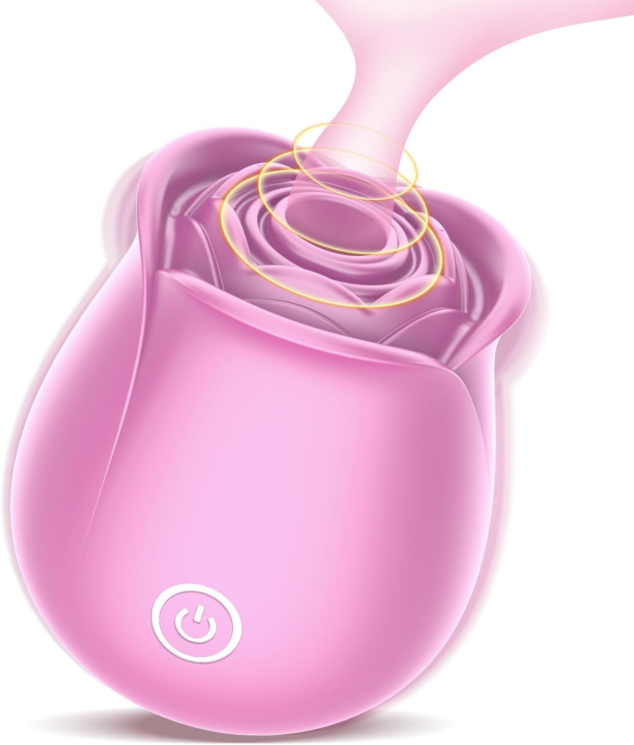 Portable Rose Flower Toys for Women, Lovely Petals Rose Toy Vibrator, 10 Suction & Vibration Modes Clitoral Stimulator Cute Rose Massager for Her