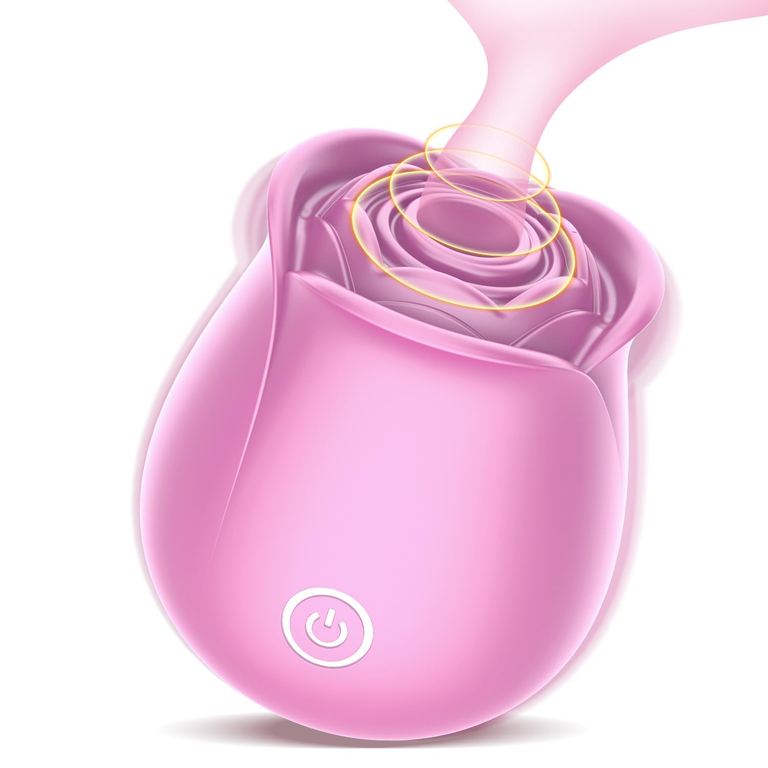 Portable Rose Flower Toys for Women, Lovely Petals Rose Toy Vibrator, 10 Suction & Vibration Modes Clitoral Stimulator Cute Gift for Her