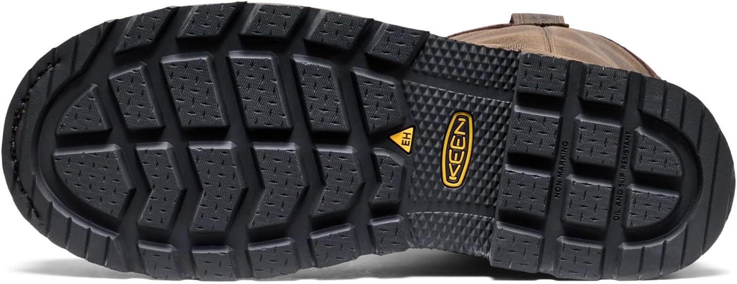 KEEN Utility Cincinnati Pull-On 90° Heel Waterproof Work Boots (Carbon Toe)