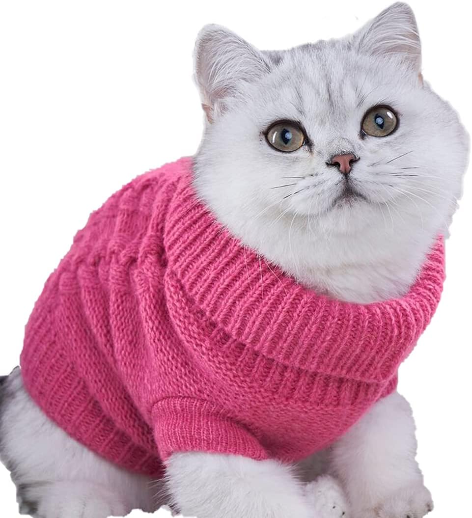 knitted cat clothes