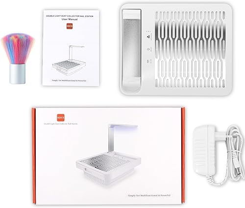 Miniatura 6 de AONOLOVO Máquina colectora de polvo de uñas, potente aspiradora de uñas, extractor de polvo para sala de tecnología de uñas, uso doméstico,