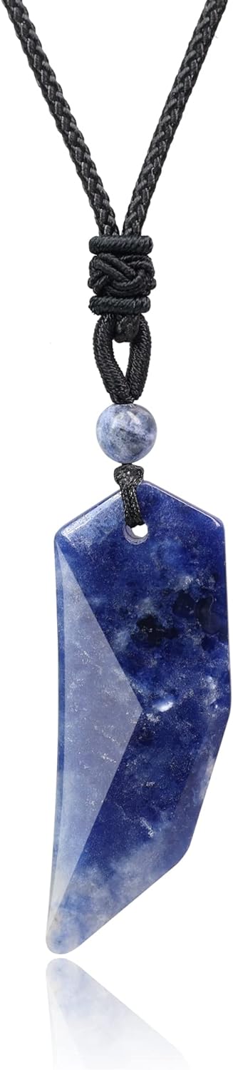 COAI Wolf Tooth Men's Healing Crystal Necklace