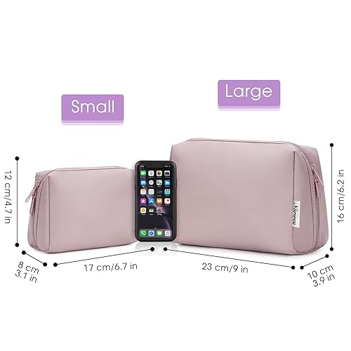 Miniatura 120 de Narwey Cute Cheetah Makeup Bag Travel Cosmetic Bag Organizer Toiletry Bag Make Up Bags with Compartments for Women Girls (Large, Black Leopard)