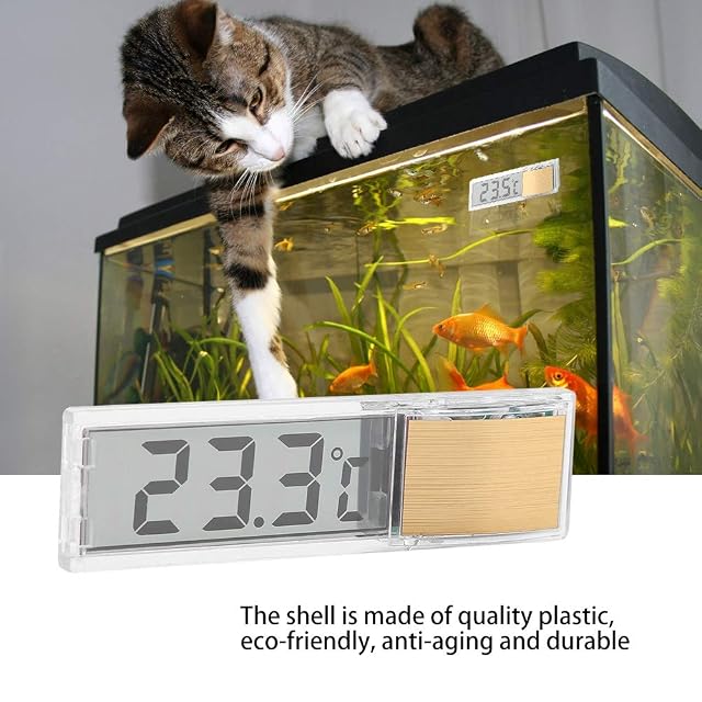 Foto 6 de 8 de TOPINCN Acuario Termómetro Electrónico Pantalla Digital Led De Inducción De Cristal 3D Lcd Fish Tank Acuario…