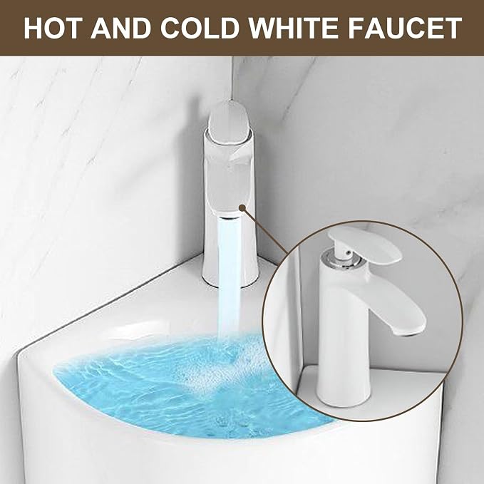 Orinal Esquinero Montado en Pared para Hombre, Cerámico miniatura 6