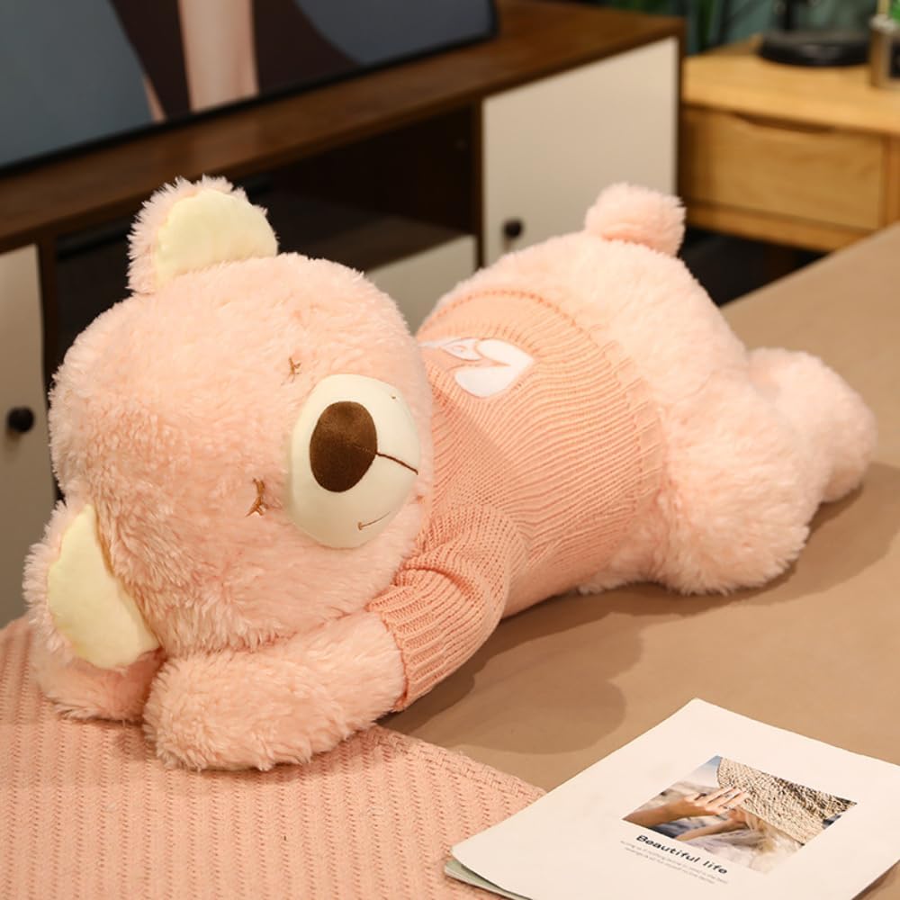 人気の寝具グッズ GIUPLFDTGクマのぬいぐるみ 快適な眠り枕 ギフト (ホワイト,100cm)