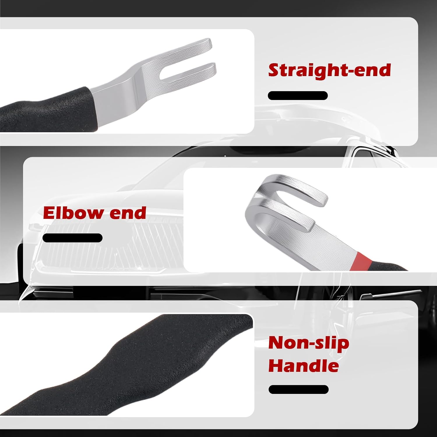 Automotive Electrical Terminal Connector Separator Removal Tool,2-in-1 Straight & Bent Head Electrical Disconnect Pliers with Non-Slip Grip,Durable Steel Connector Removal Tool
