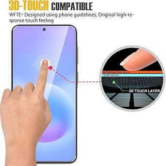 WFTE 2-Pack Tempered Glass for Samsung Galaxy A57/A56 5G Screen Protector