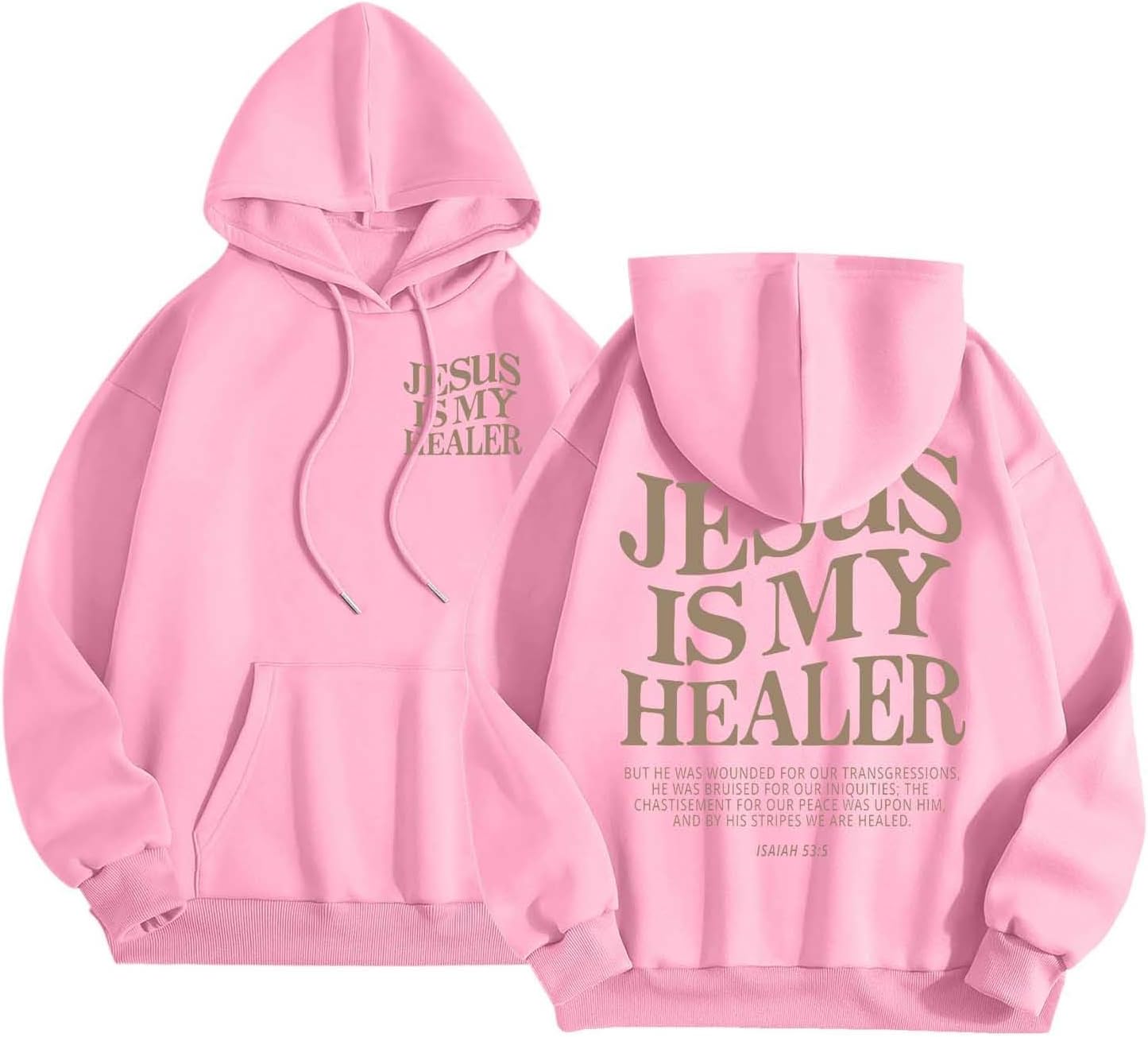 Jesus Hoodie Christian Hoodies for Women Preppy Letter Graphic Printed Comfy Casual Long Sleeve Sweatshirts Pullover