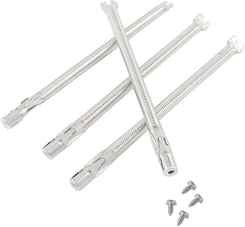 SUONA 62752 - Tubos quemadores de parrilla para Weber Genesis 300 Series 19.5 pulgadas 304 de acero inoxidable para Weber Genesis E330 E320 E310