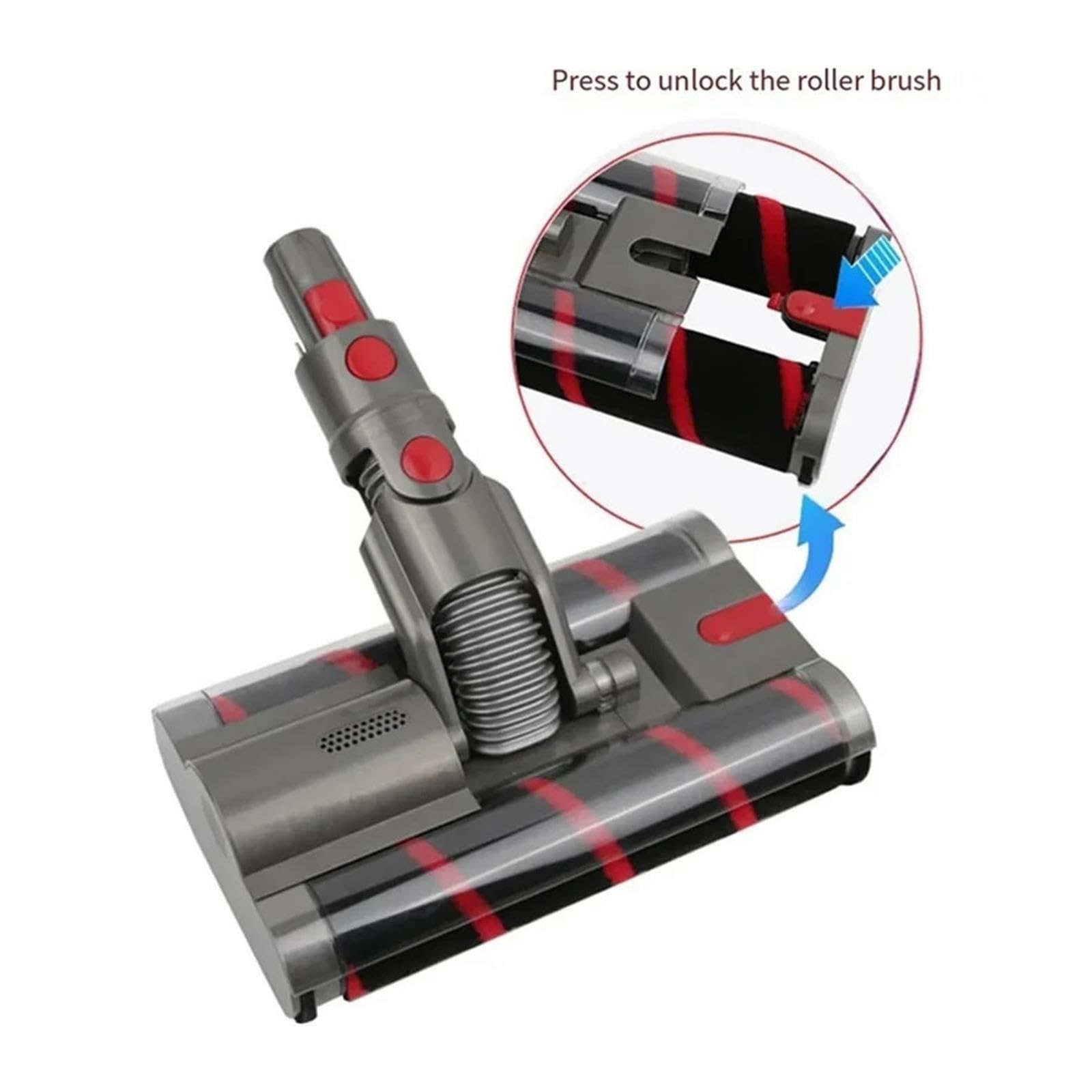 Cabezal rodillo suave compatible con Dyson Omni-Glide SV19, A60P