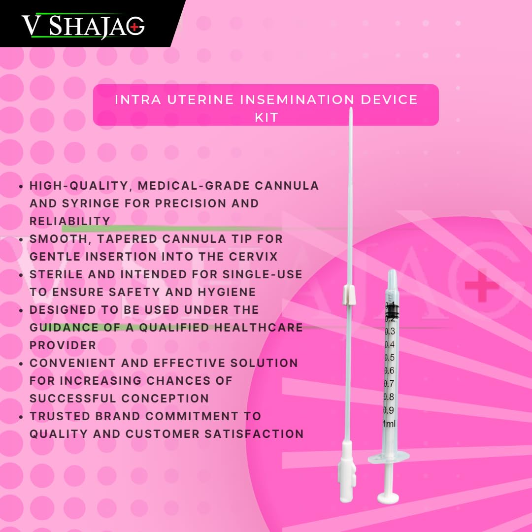 Intra Uterine Insemination Device - Complete IUI Cannula Kit (17cm)-Fertility with Precision (Pack of 8) Intra Uterine Insemination Device - Complete IUI Cannula Kit (17cm)-Fertility with Precision (Pack of 8)