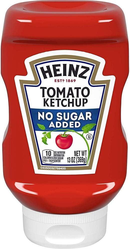 Heinz Reduced Sugar Ketchup, 13 Oz (Pack of 2)