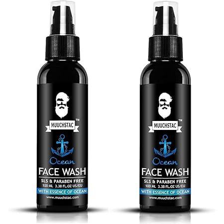 moustache ocean face wash