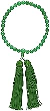 (International Appraisal Certified) Aventurine Prayer Beads Prayer Beads (Green Crystal) (Indian Jade) 0.3 - 0.3 inches (7.5 - 8.5 mm)