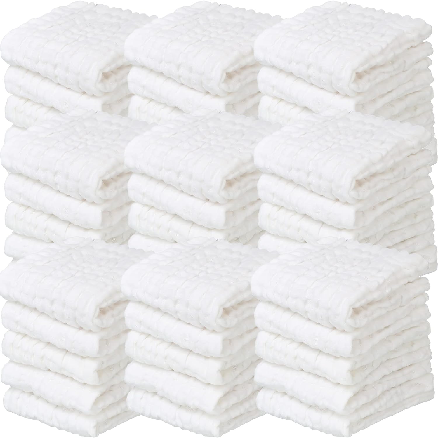 40 Pieces Muslin Burp Cloths Absorbent Baby Muslin