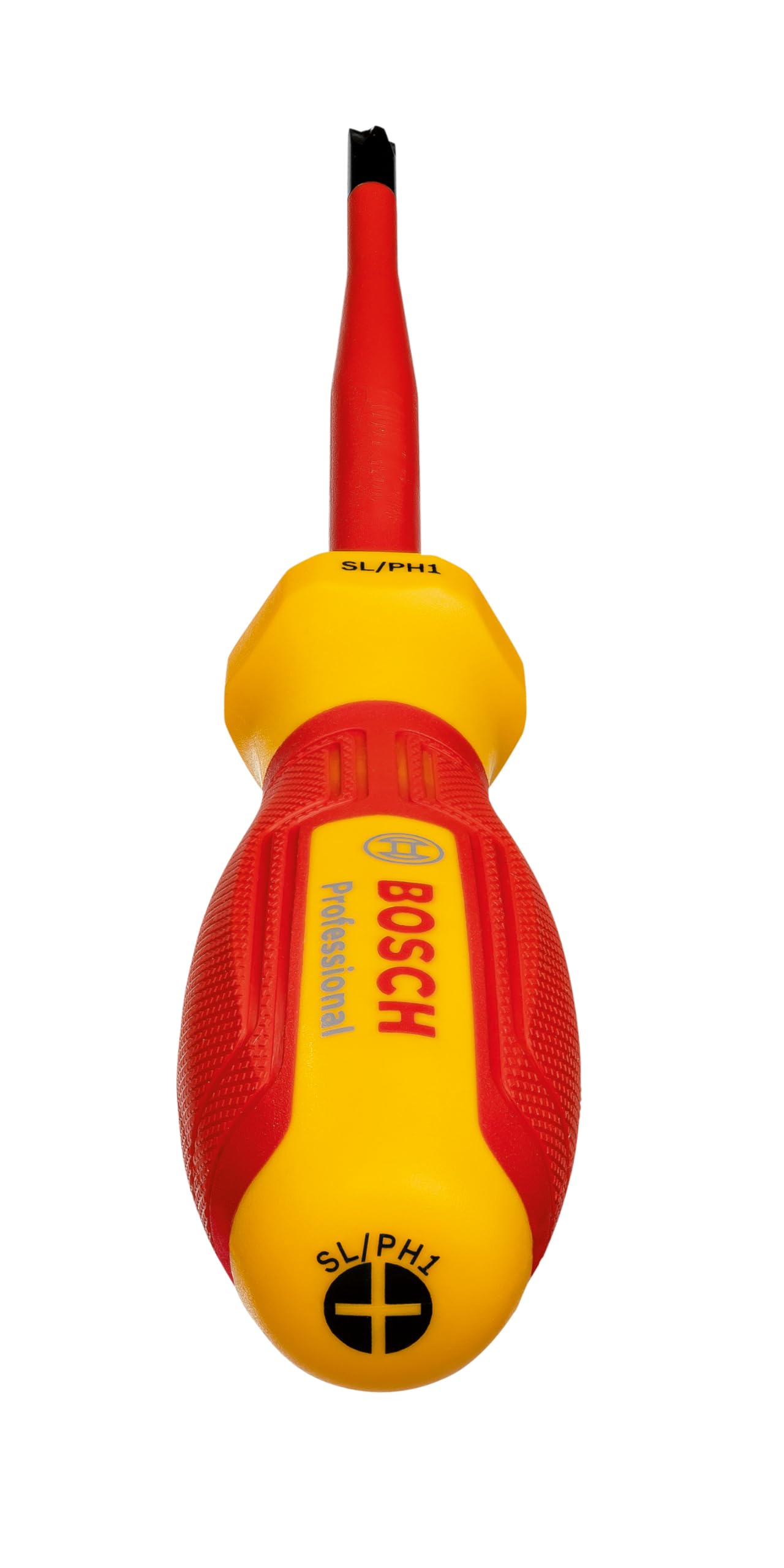 Bosch Professional: wkrętak VDE SL/PH 1 x 100 (certyfikat dla napięć do 1 000 V, izolacja z elastomeru termoplastycznego (TPE))