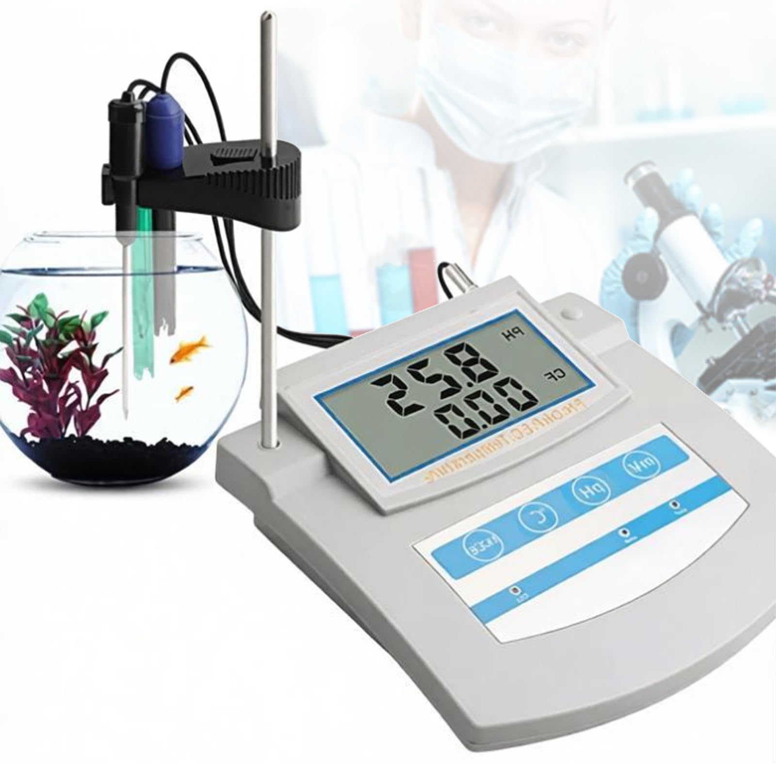 Misuratore da banco 6-in-1 per la qualità dell'Acqua