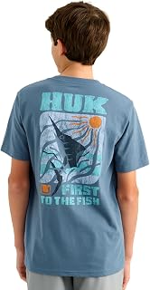 HUK Kids' Short Sleeve Performance Tee, Fishing T-Shirt for Kids
