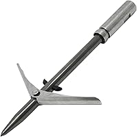 Vista 5 de Scuba Choice Punta de lanza de doble ala de 0.236 in con punta de lanza con portero, compatible con pesca submarina y pesca en hielo, repuesto