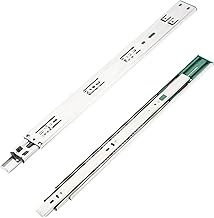 GTV - Drawer Runners H45 Versalite Plus+, Ball Guide with Damping, H = 45 mm, Sledge min Soft-Close Mechanism, Load Capacity 40 kg, Easy and Quick Installation