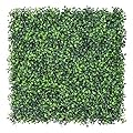 Sunnyglade 12 Pieces 20"x 20" Artificial Boxwood Panels Topiary Hedge Plant, Privacy Hedge Screen Sun Protected Suitable for Outdoor, Indoor, Garden, Fence, Backyard and Decor (12PCS)