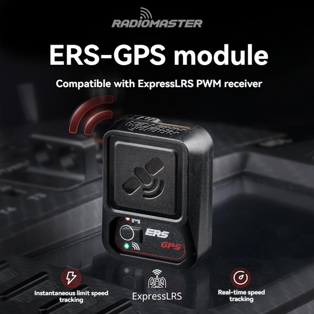 ERS-GPS Modulo GPS Ad Alta Precisione Tracciamento in Tempo Reale Compatibile con Il Ricevitore PWM ExpressLRS per Droni FPV, Auto e Barche