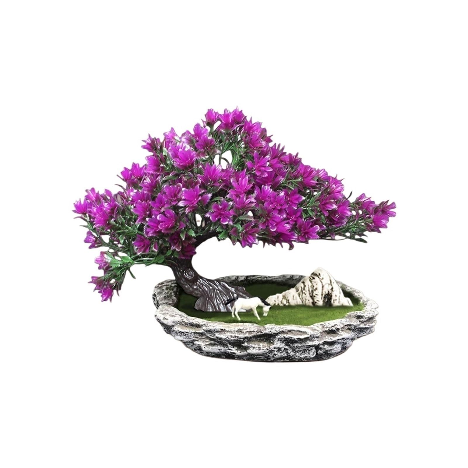 Bonsai Tree Fake Plants Faux Pine for Indoor Home Office Desk Décor Home Decor