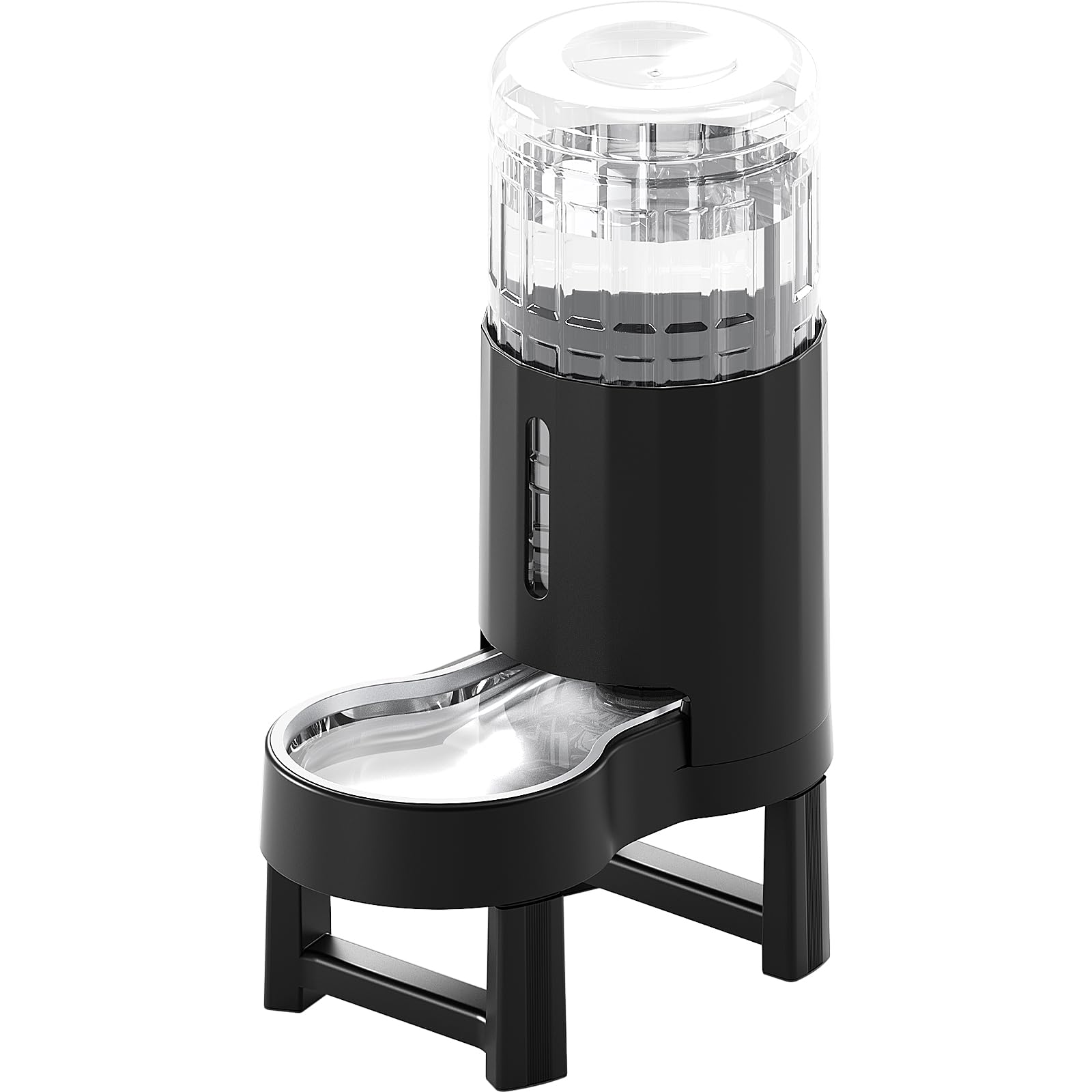 Photo 1 of CZPET Elevated Dog Water Bowl Dispenser for Large Dogs,8L Tall Raised Pet Waterer Stand,Relieve Neck Pressure,Large Capacity and Drinking Area Noise-Free for Pets (8L+Stand,Black)