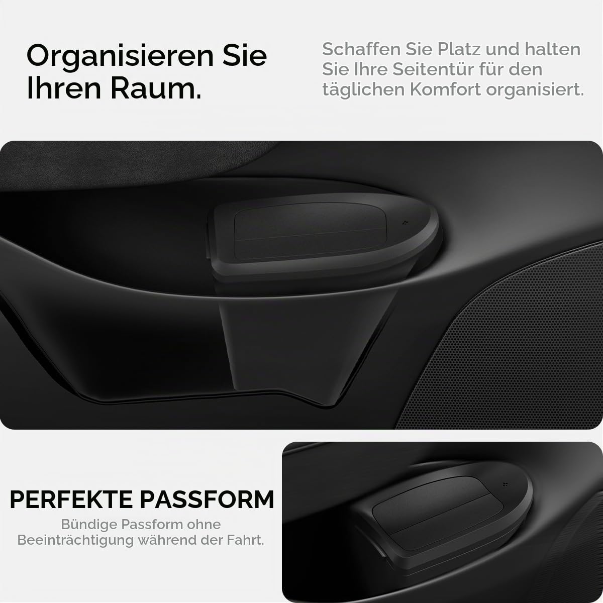 Spigen Tesla Model Y (~2025) Innenraum Mülleimer für Autotür【inkl. 50 Müllbeutel】Platzsparendes Design, Einfache Müllentsorgung für Model Y (~2025) - Nicht Kompatibel mit Juniper (Nur für Fahrerseite)