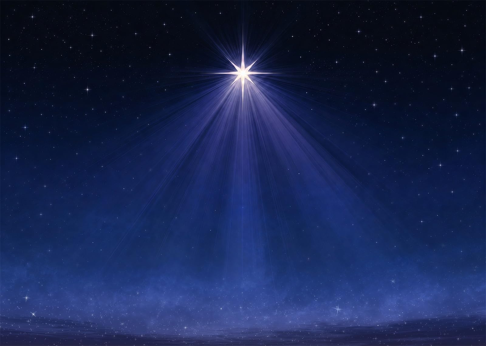 10x8FT (3x2.5m) Stella Di Natale Radiante Sfondo Fotografico