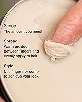 Vista 4 de ZEUS Pomada de arcilla para hombres, acabado mate, soluble en agua y extra firme, pomada de arcilla para peinar el cabello, fabricada en Estados