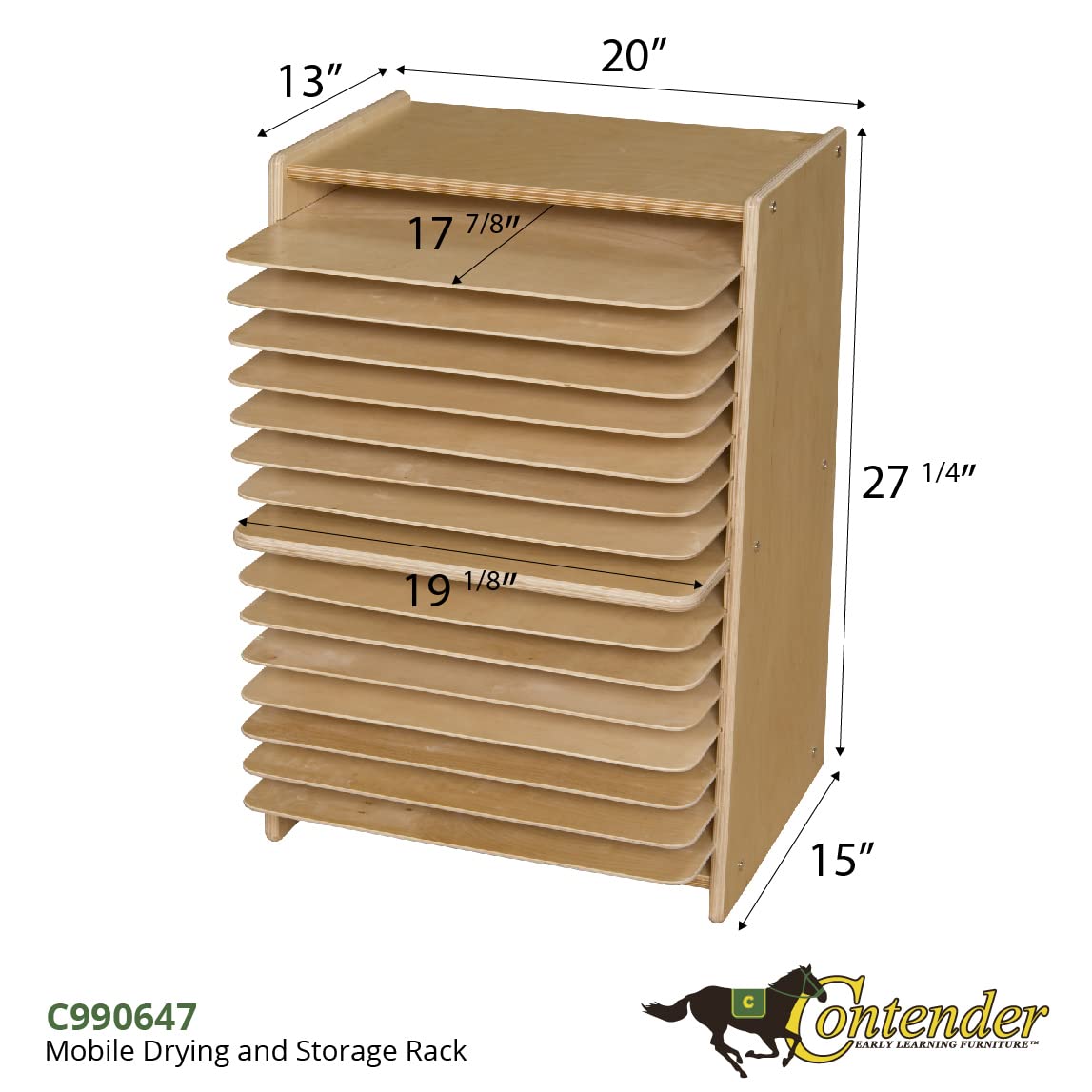 Gеt Dіѕсоunt оƒƒеr Contender C990647F Mobile Drying and Storage Rack, Assembled