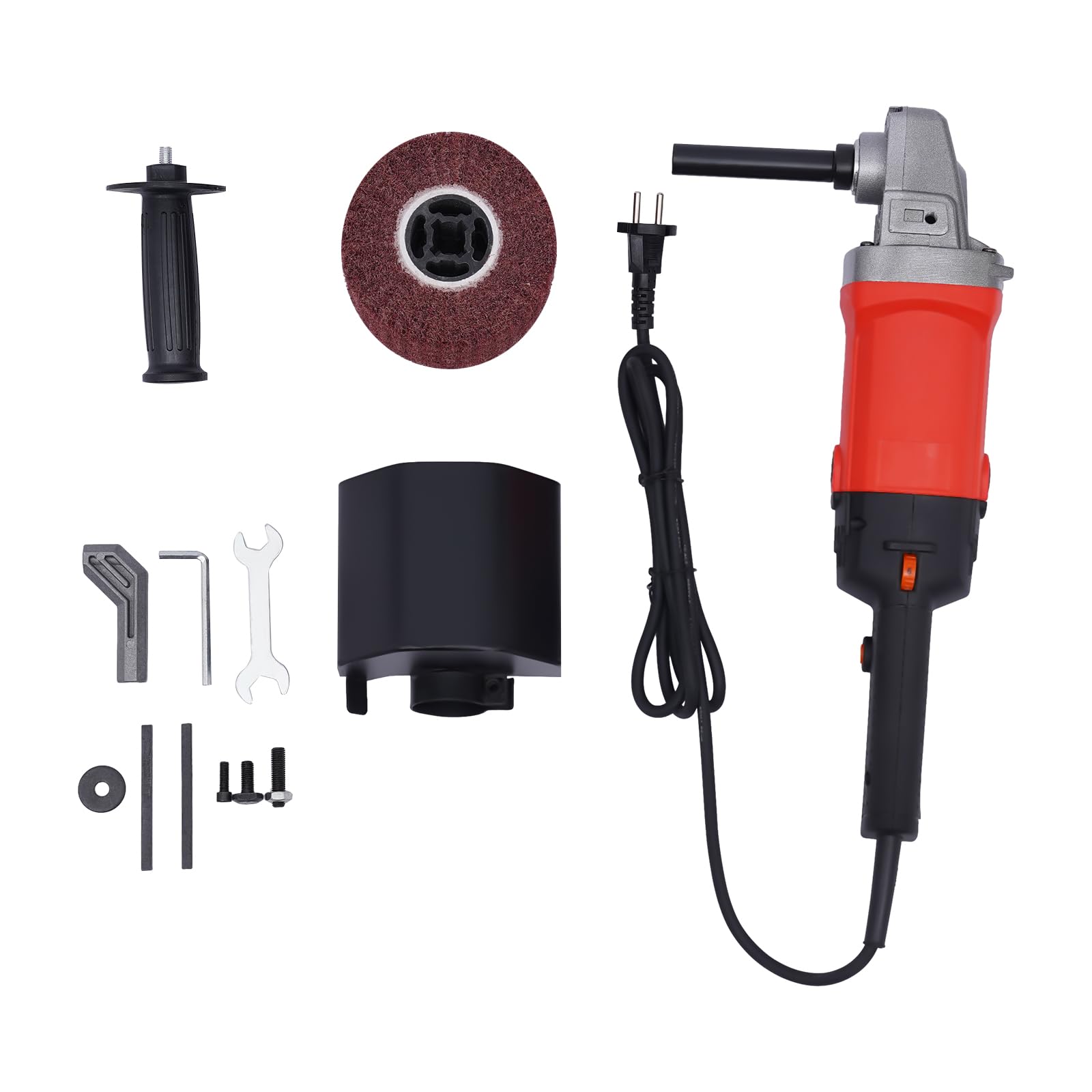 1580 W, macchina per rasatura versatile, levigatrice a spazzola, lucidatura, 6 marce, levigatrice a rulli regolabile con protezione da sovraccarico, levigatrice orbitale per ristrutturazione