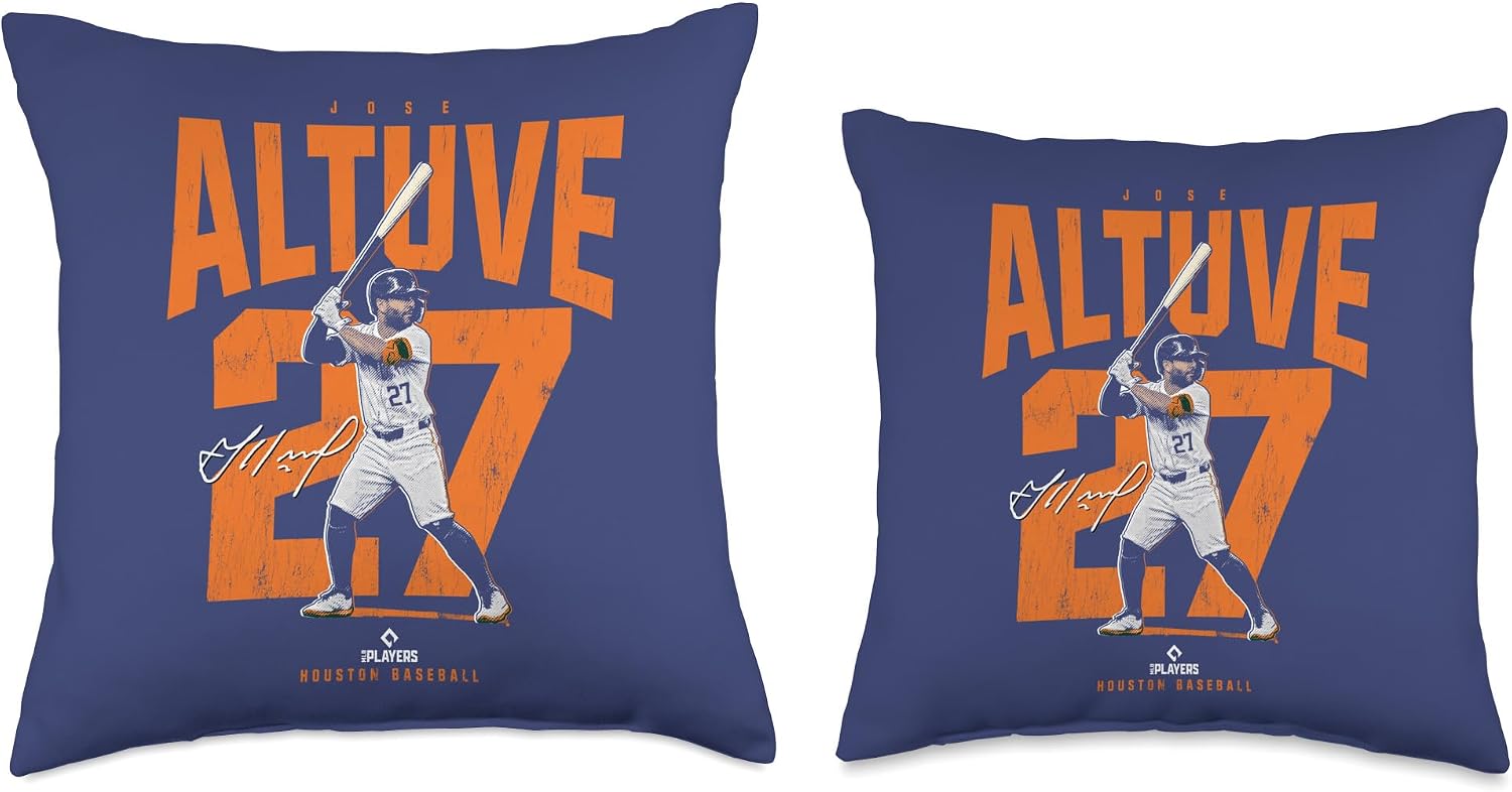 Jose Altuve | Houston Baseball Players | MLBJAL3921 Throw Pillow