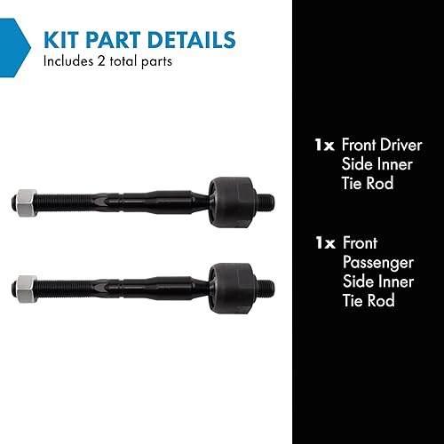 Miniatura 581 de TRQ Juego de barras de acoplamiento exteriores compatibles con Chevrolet Cruze Volt 2016-2019
