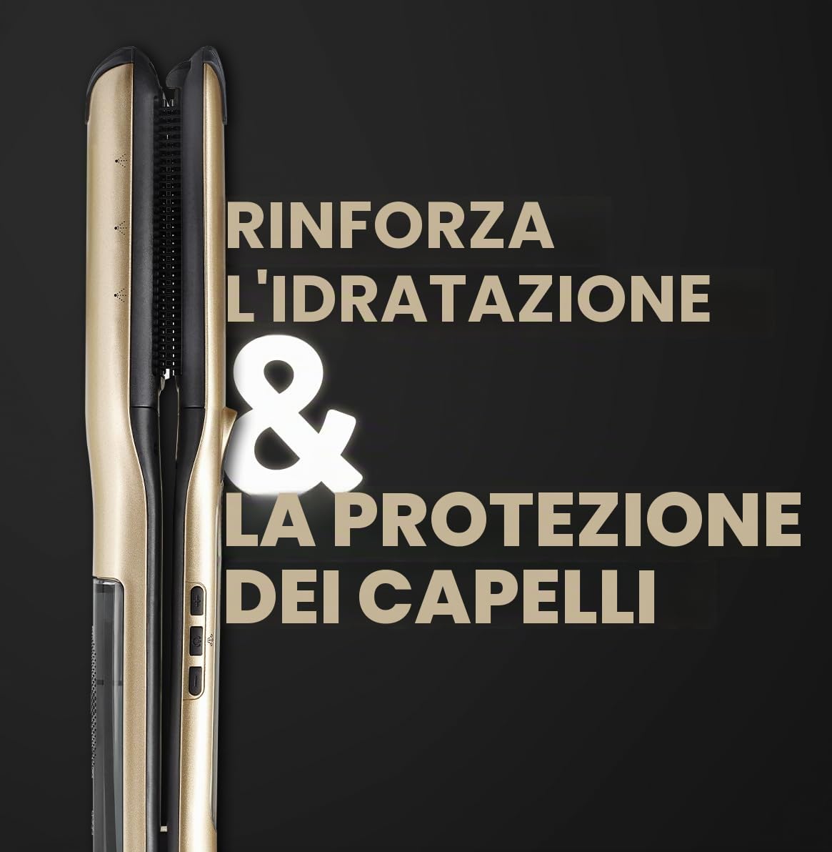 Demeliss Saint Algue - Set per raddrizzatore a vapore, titanio, V2.0, EXLUSIVE set, include un tappetino 2 in 1, levigante ad alte prestazioni, idratazione intensa, per tutti i tipi di capelli