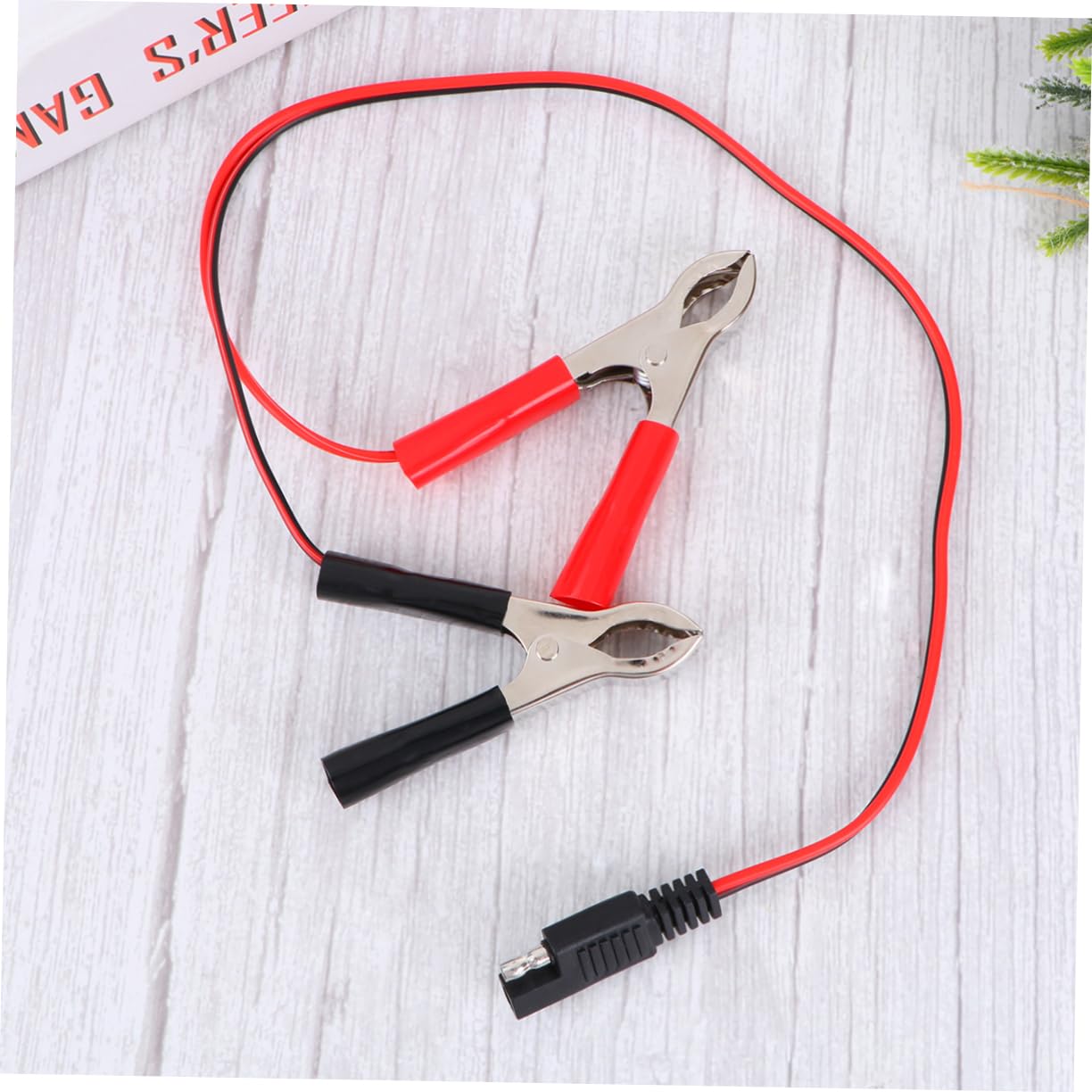 GLEAVI 24v Alligator Clips Adapter Cable for Motorcycle Charging Inline Fuse Power Supply Connects Solar Panels and Car Batteries Power