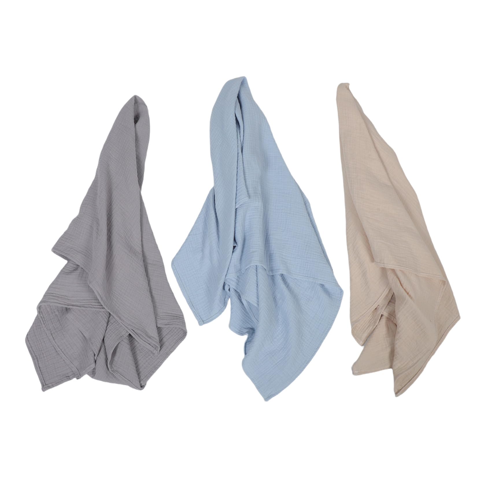 3 Piezas Unidades Manta Muselina para Recién Nacido Manta Elástica para Envolver Niña y Transpirable para Baño y Descanso Unisex para Cuna