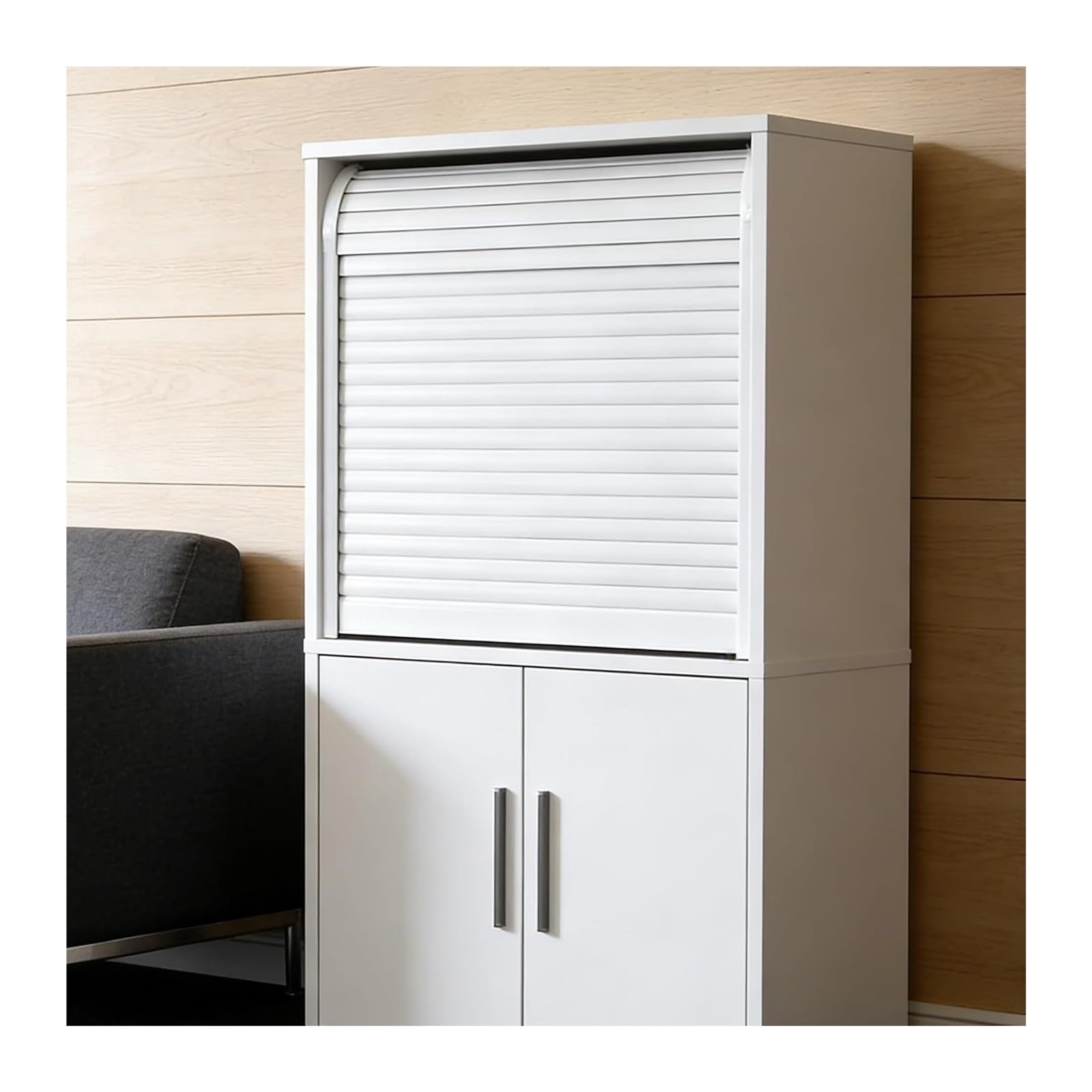 Accordion Folding Door Kit, Tambour Roll Up Door for RV Closet Wardrobe Kitchen Storage Multiple Sizes(20x20in/50x50cm)