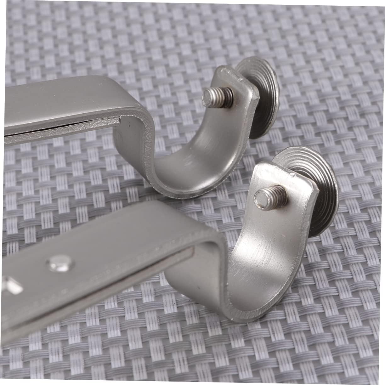 6pcs Adjustable Curtain Holder Nickel Plated Rod Bracket for Windows Outdoor Drapery Rod Mounting