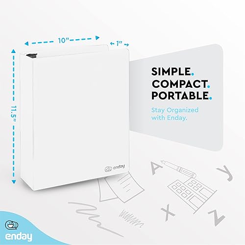 Vista 240 de Carpeta de 3 anillos de 1 pulgada, cubierta transparente de 1 pulgada con 2 bolsillos interiores, carpetas de anillos redondos de colores, en gris