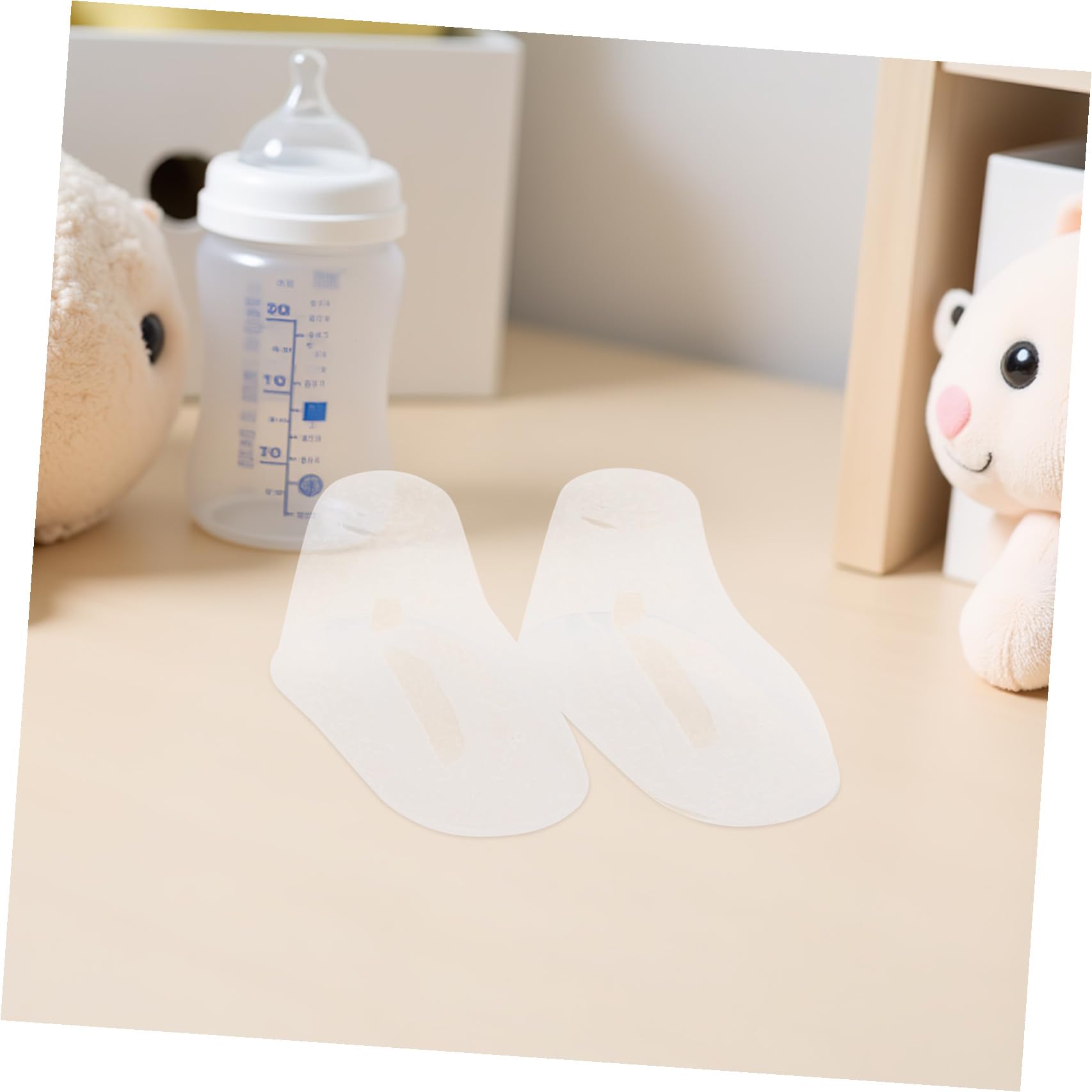TOPBATHY 100 Stück Transparente Kinderschuhstützen aus Pvc für Babysocken und Kleinkinderschuhe Einfacher Sockenhalter zur Schuhverlängerung und Knittervermeidung