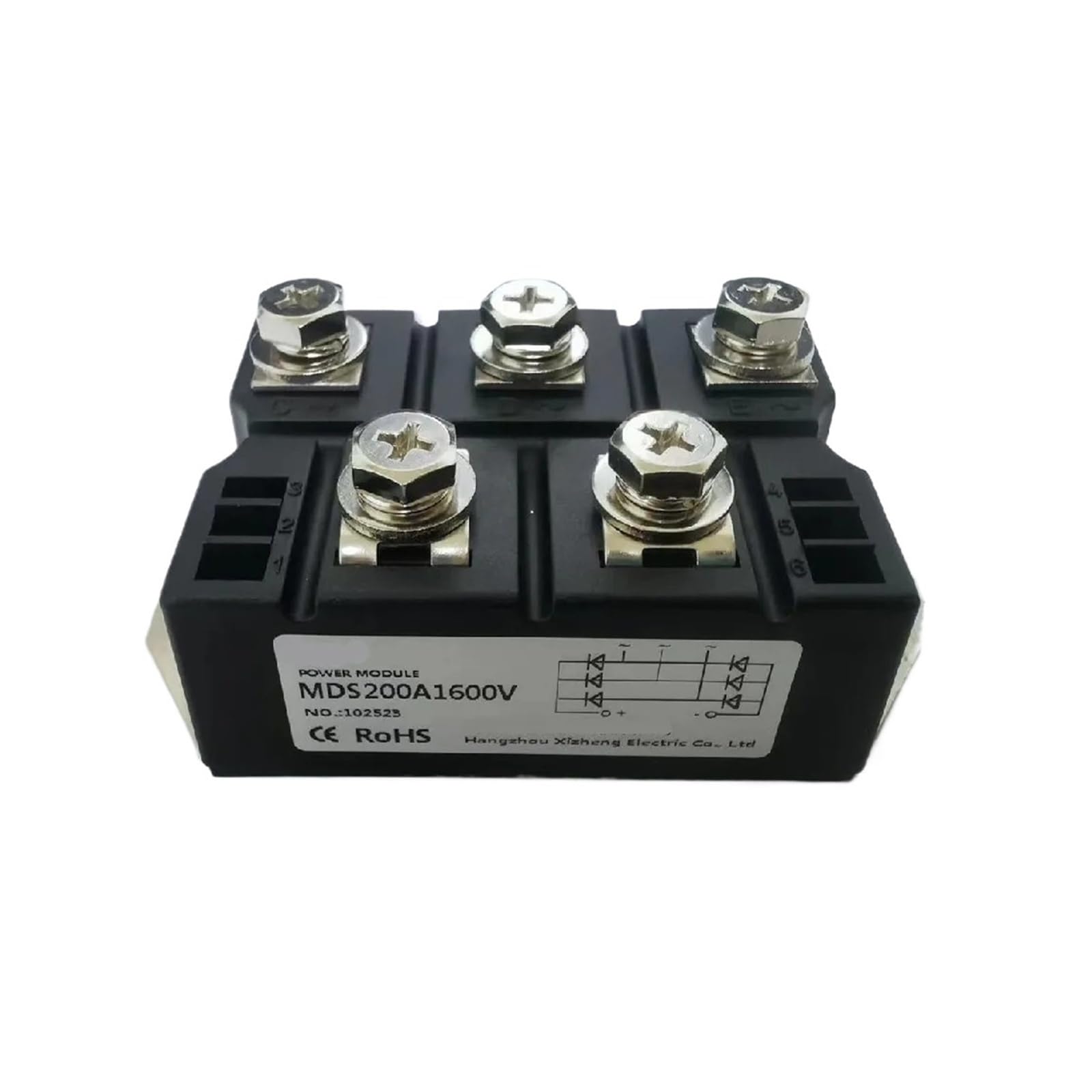 ELZNSQQK (Type I) MDS100A 150A 160A 200A 250A1600V 2000V 2200V three-phase rectifier bridge module(MDS100A1600V)