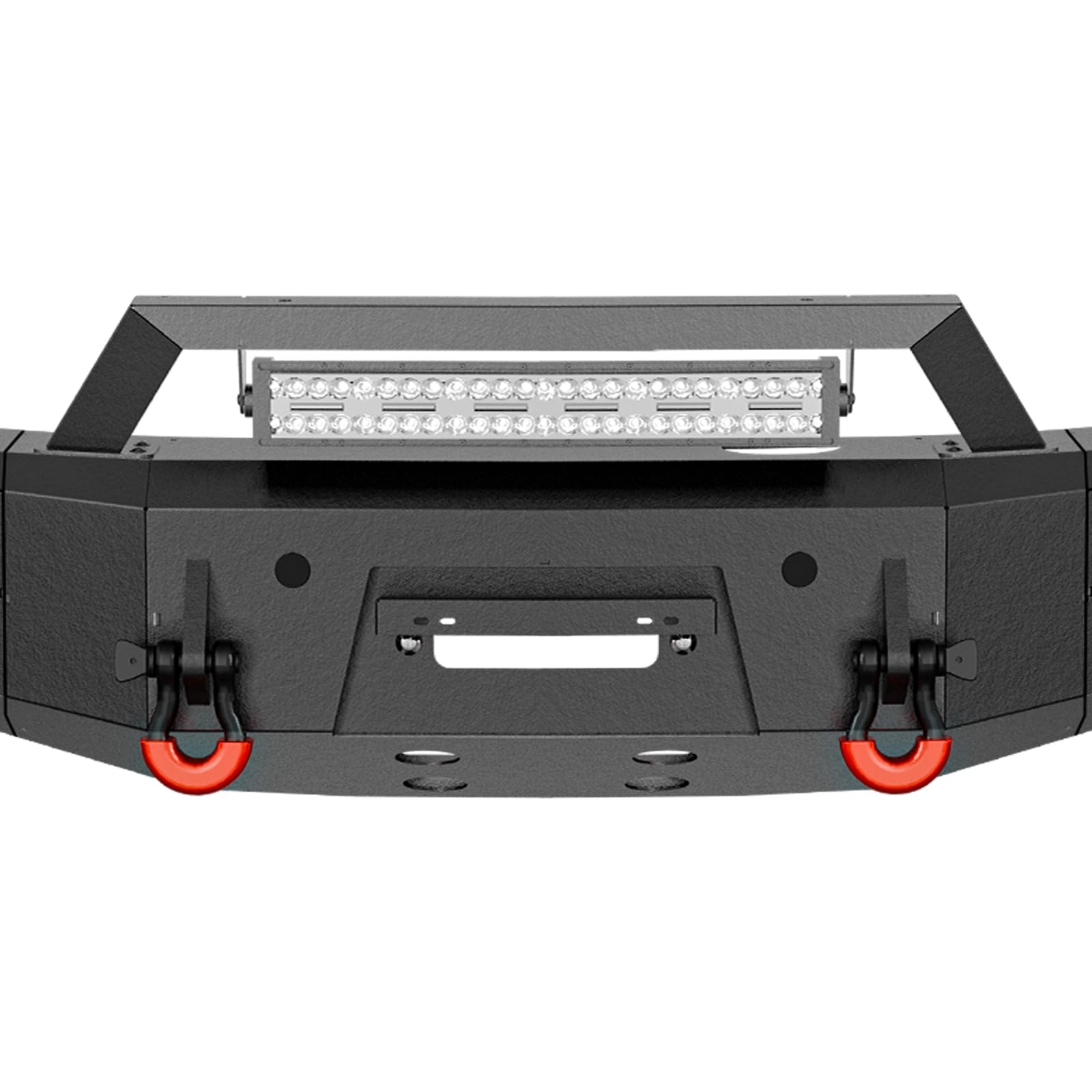 EYOUHZ for F150 SVT Raptor Front Bumper Compatible with 2017 2018 2019 2020 F-150 F 150 SVT Raptor with Winch Plate, Skid Plate, 5 x LED Lights, Sensor Holes, License Plate Frame & D-rings, Black