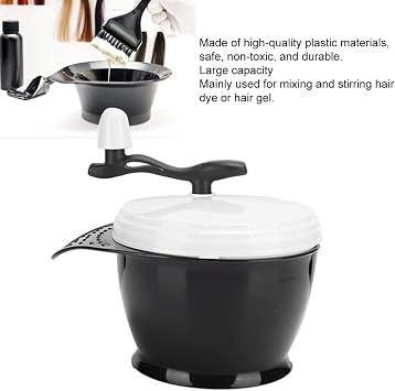 Hair Dye Kit, Electric Automatic Mixer Hair Dye Cream Mixing Bowl For Diy Salon Set Hair Dye Hair Coloring Dyestuff Mixer Hair Tinting Bowl Hand Blender Hair Dye Cream Mixer