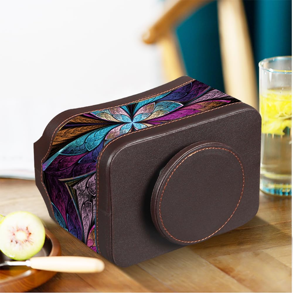 360° Rotating Remote Caddy - PU Leather Organizer -4