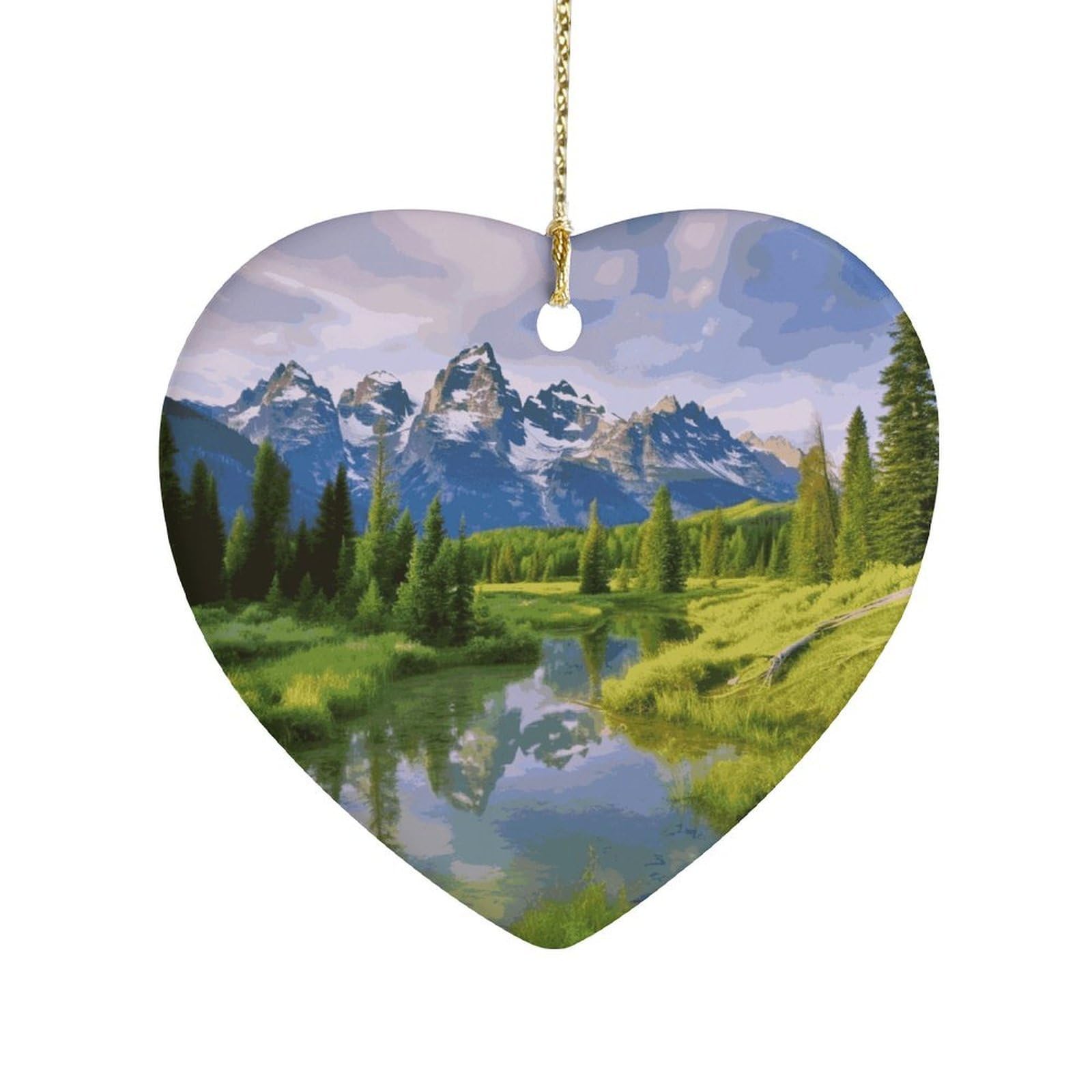 Fekiloot Style National Park Ceramic Ornament Home Decor Keepsake