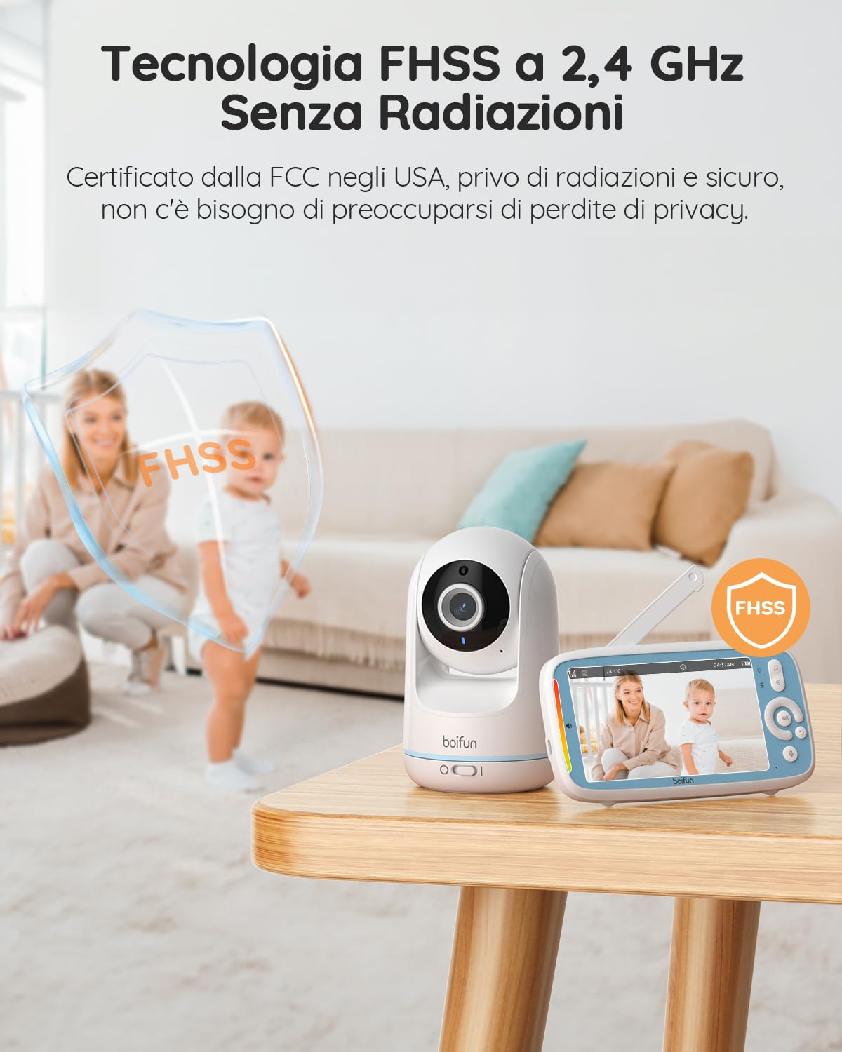 BOIFUN Fotocamera Singola Baby Monitor VB805