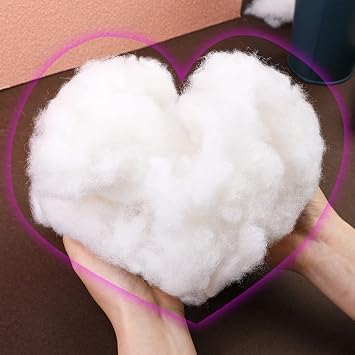 950g/33.5oz Polyester Fiber Fill, Premium Fiber Fill Stuffings, Fluff Stuffing High Resilience Fibers for Stuffed Animal Crafts, Pillow Stuffing, Cushion